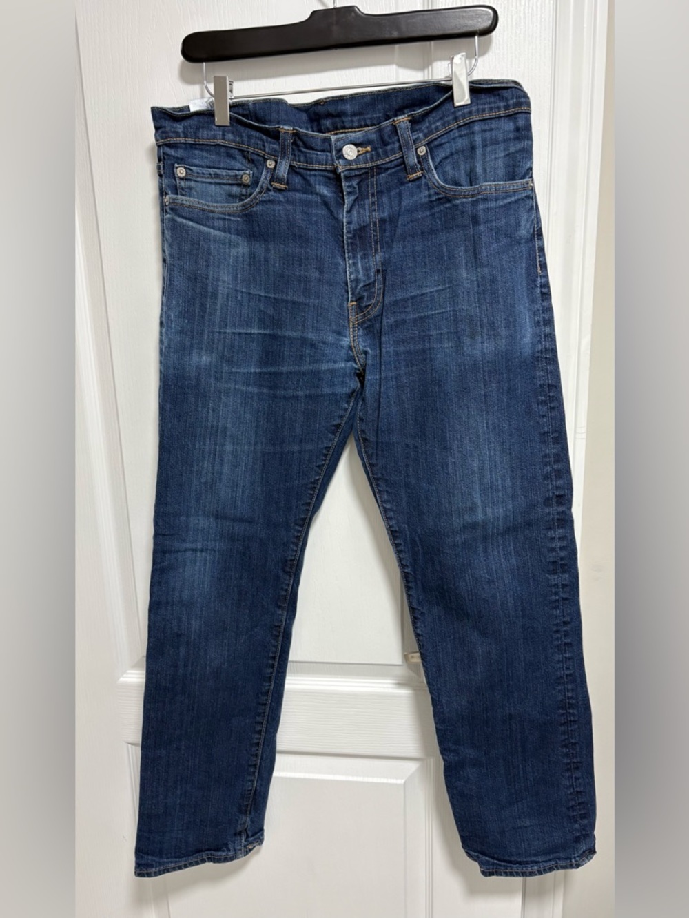 True Religion Men's Slim Straight Jeans in Blue Wash